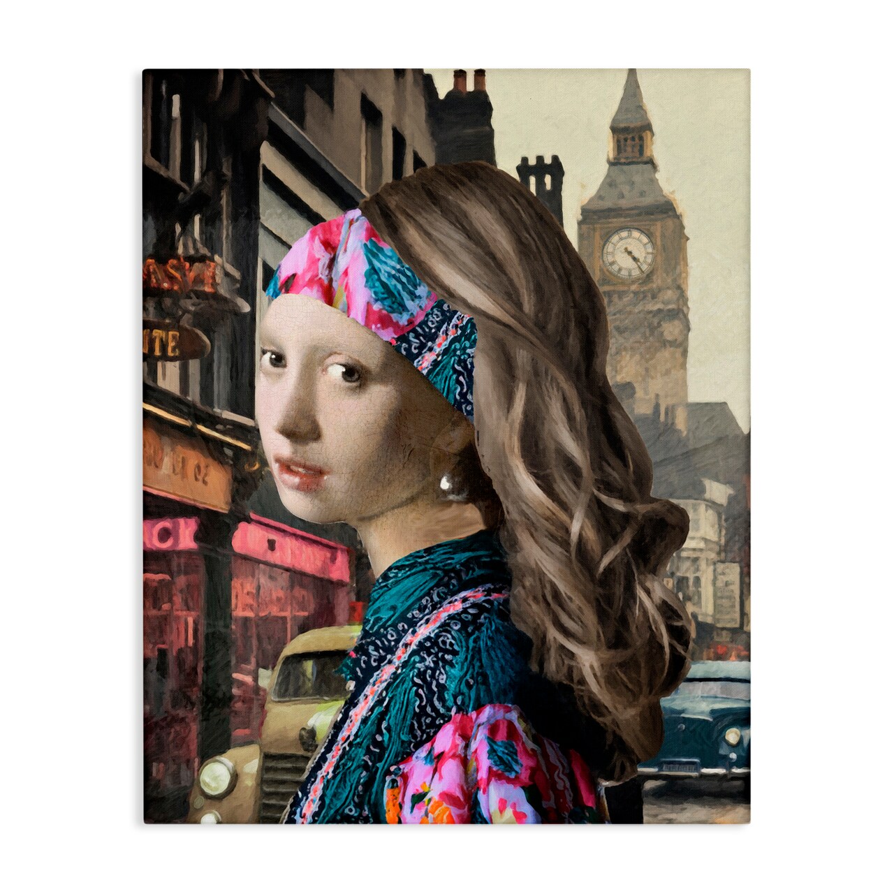 Stupell Industries Carnaby Street Remix Painting Canvas, design by Sasha